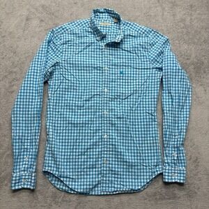 Burberry Blue Checkered Dress‎ Shirt